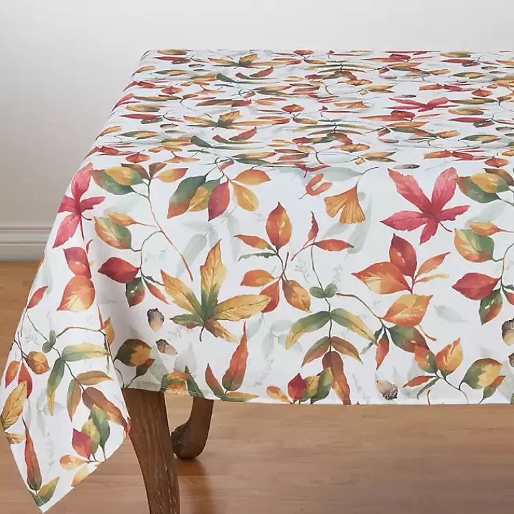 Falling Leaves Acorn Harvest Square Table Cloth>Kirklands Home Cheap