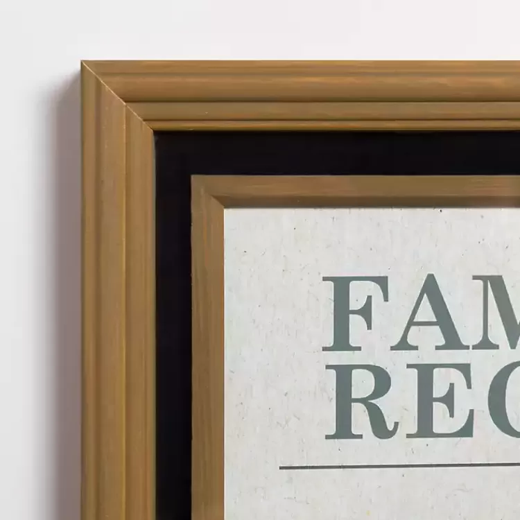 Family Recipe Framed Wall Plaque>Kirklands Home Discount