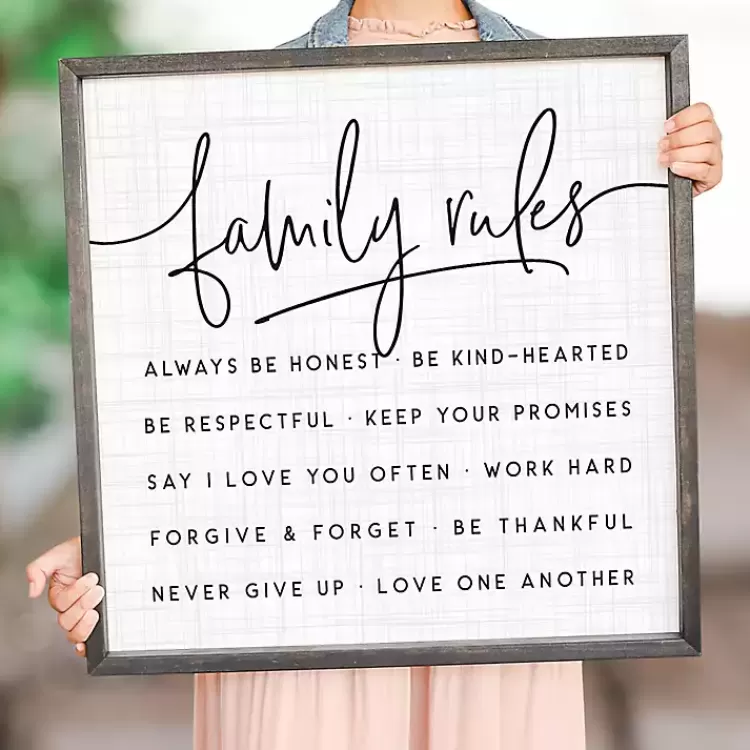 family_rules_wall_plaque_3.webp Family Rules Wall Plaque>Kirklands Home Store