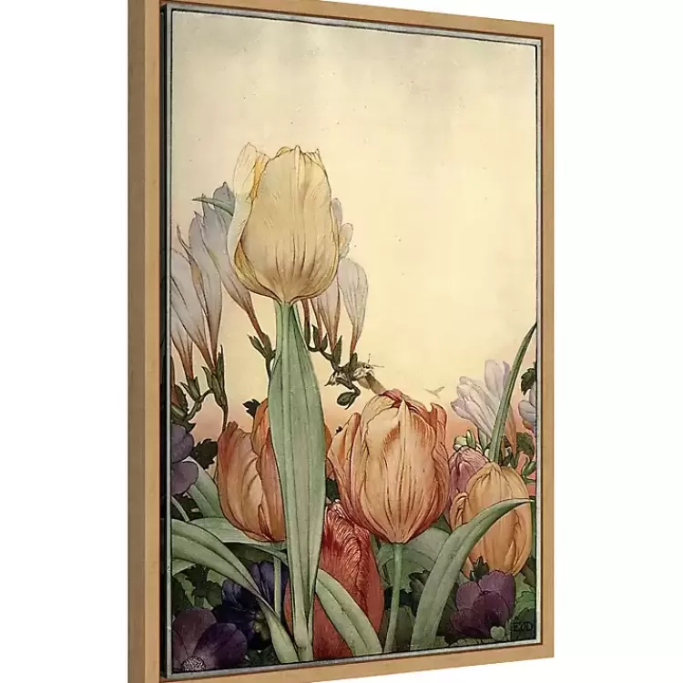 Fantasy Garden Tulip Framed Canvas Art Print>Kirklands Home Outlet
