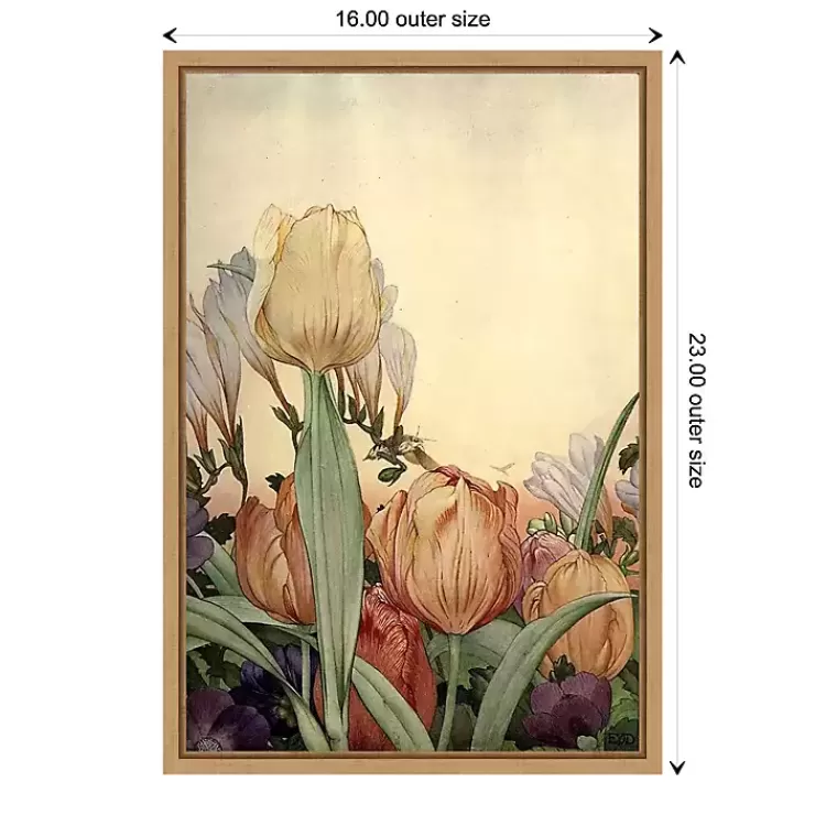 fantasy_garden_tulip_framed_canvas_art_print_3.webp Fantasy Garden Tulip Framed Canvas Art Print>Kirklands Home Outlet