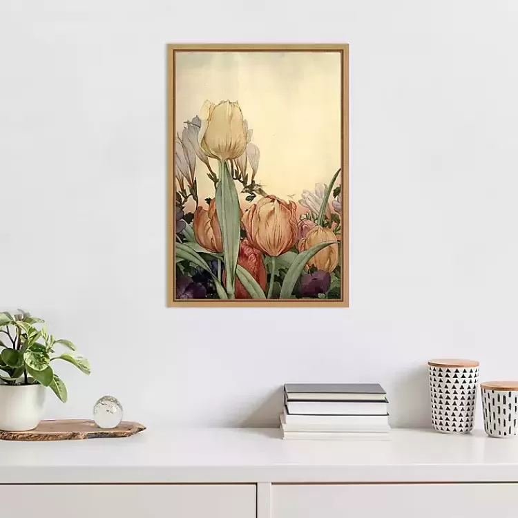 fantasy_garden_tulip_framed_canvas_art_print_5.webp Fantasy Garden Tulip Framed Canvas Art Print>Kirklands Home Outlet