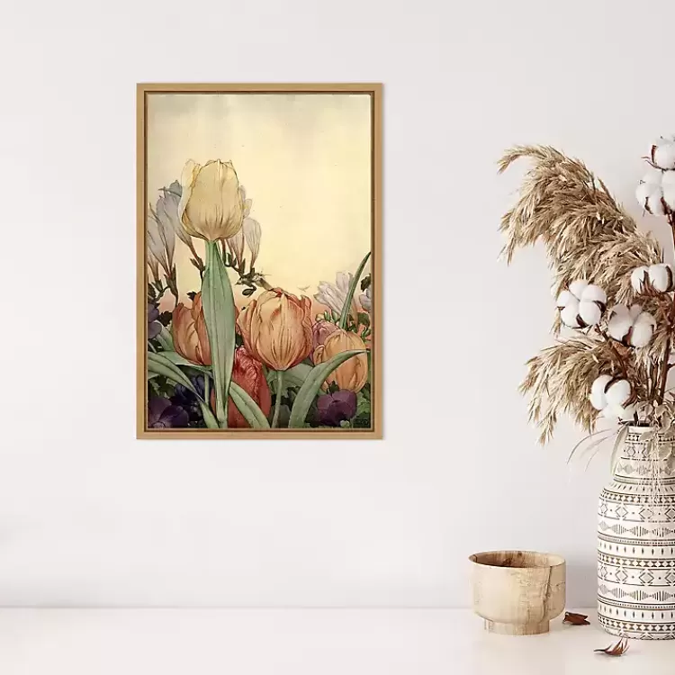 fantasy_garden_tulip_framed_canvas_art_print_8.webp Fantasy Garden Tulip Framed Canvas Art Print>Kirklands Home Outlet