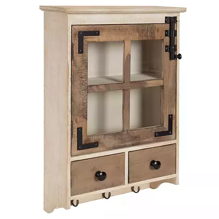 Farmhouse 2-Drawer Wall-Mounted Cabinet>Kirklands Home Outlet