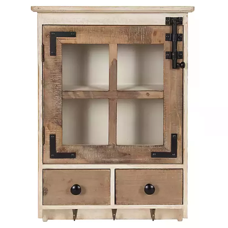 Farmhouse 2-Drawer Wall-Mounted Cabinet>Kirklands Home Outlet