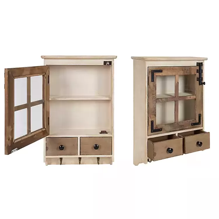 farmhouse_drawer_wallmounted_cabinet_2.webp Farmhouse 2-Drawer Wall-Mounted Cabinet>Kirklands Home Outlet