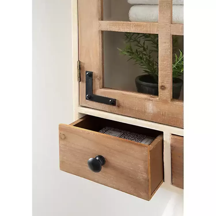 farmhouse_drawer_wallmounted_cabinet_6.webp Farmhouse 2-Drawer Wall-Mounted Cabinet>Kirklands Home Outlet