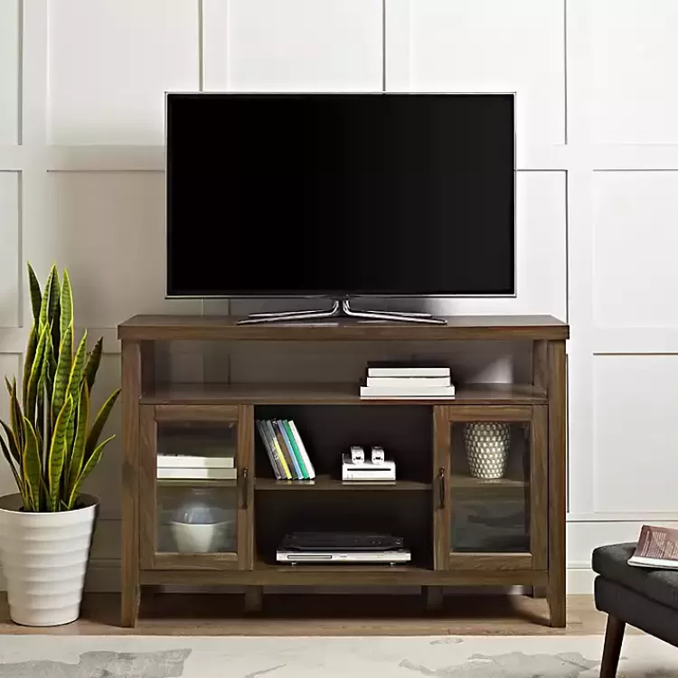 Farmhouse Highboy Dark Walnut TV Stand>Kirklands Home Hot
