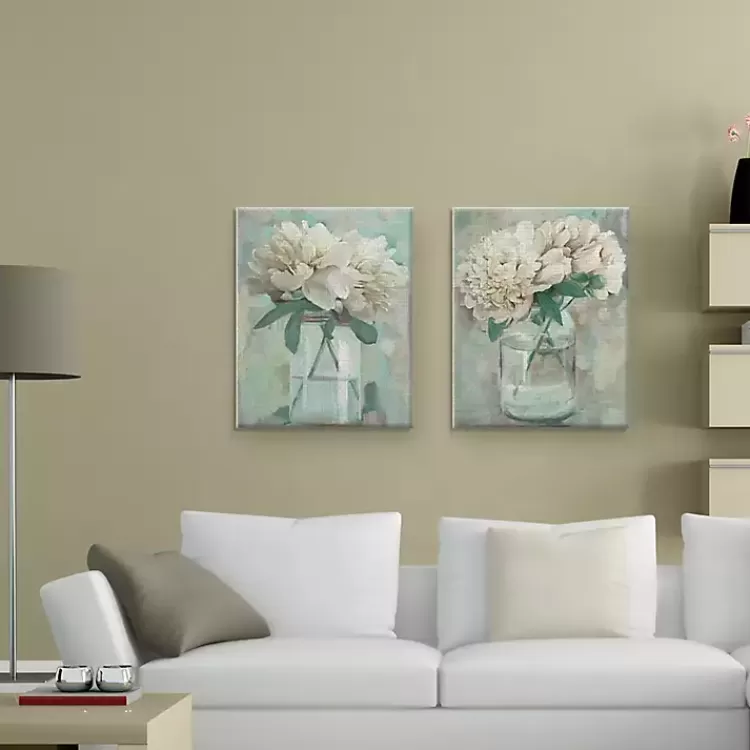 Farmhouse Peonies Canvas Art Prints, Set of 2>Kirklands Home Cheap