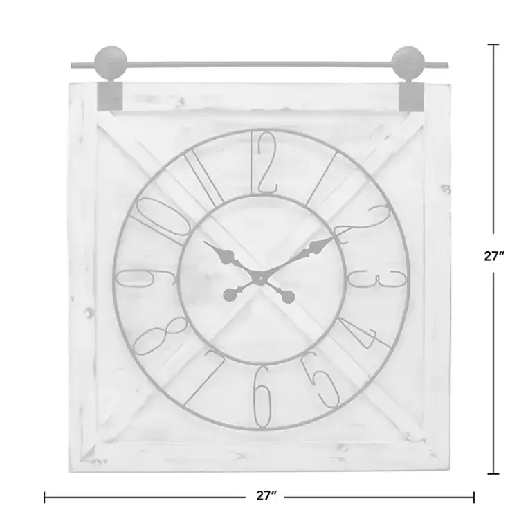 farmstead_wooden_barn_door_clock_4.webp Farmstead Wooden Barn Door Clock>Kirklands Home Sale