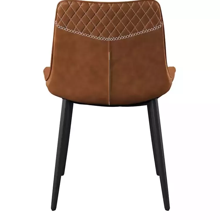 faux_brown_leather_dining_chairs_set_of__2.webp Faux Leather Dining Chairs, Set of 2>Kirklands Home Hot