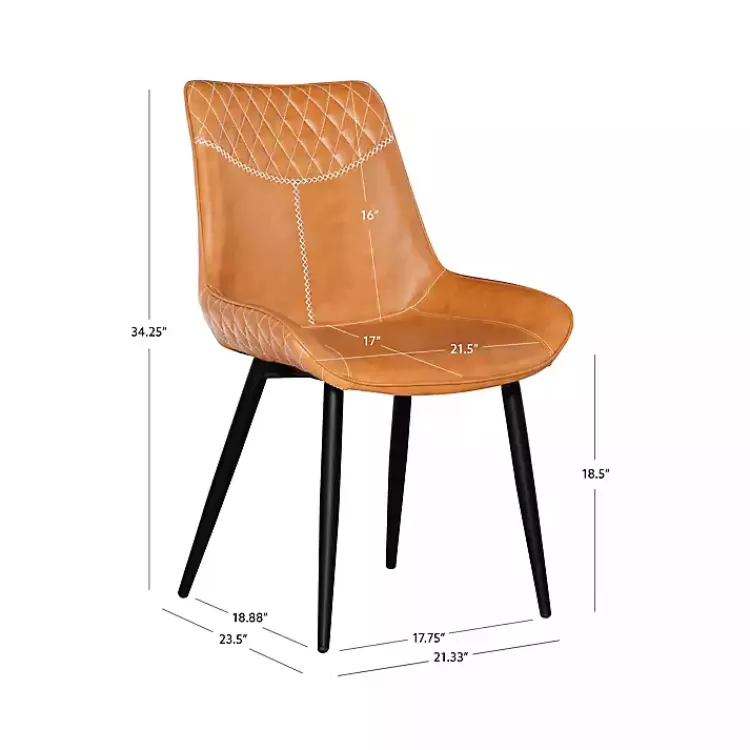 faux_brown_leather_dining_chairs_set_of__5.webp Faux Leather Dining Chairs, Set of 2>Kirklands Home Hot