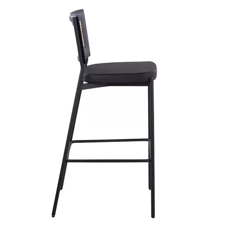 Faux Leather and Rattan Bar Stools, Set of 2>Kirklands Home Discount