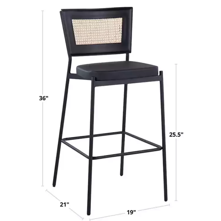 faux_leather_and_rattan_bar_stools_set_of__5.webp Faux Leather and Rattan Bar Stools, Set of 2>Kirklands Home Discount