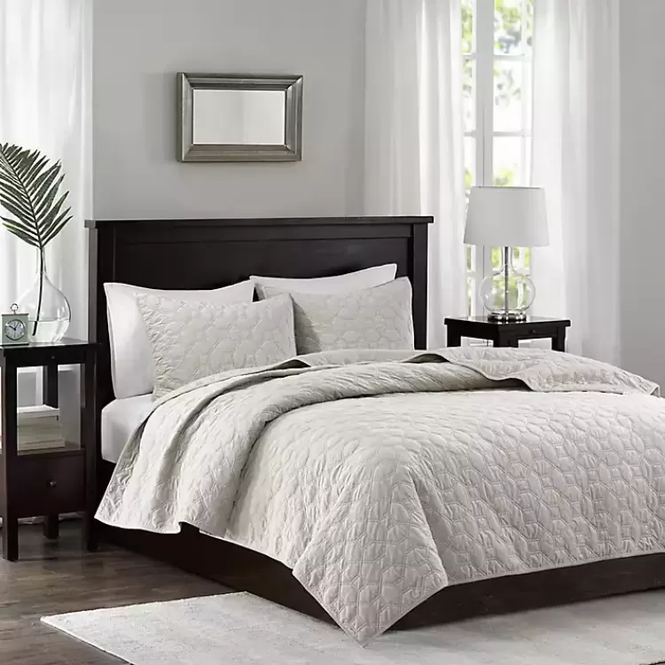 Faux Velvet California King 3-pc. Coverlet Set>Kirklands Home Outlet