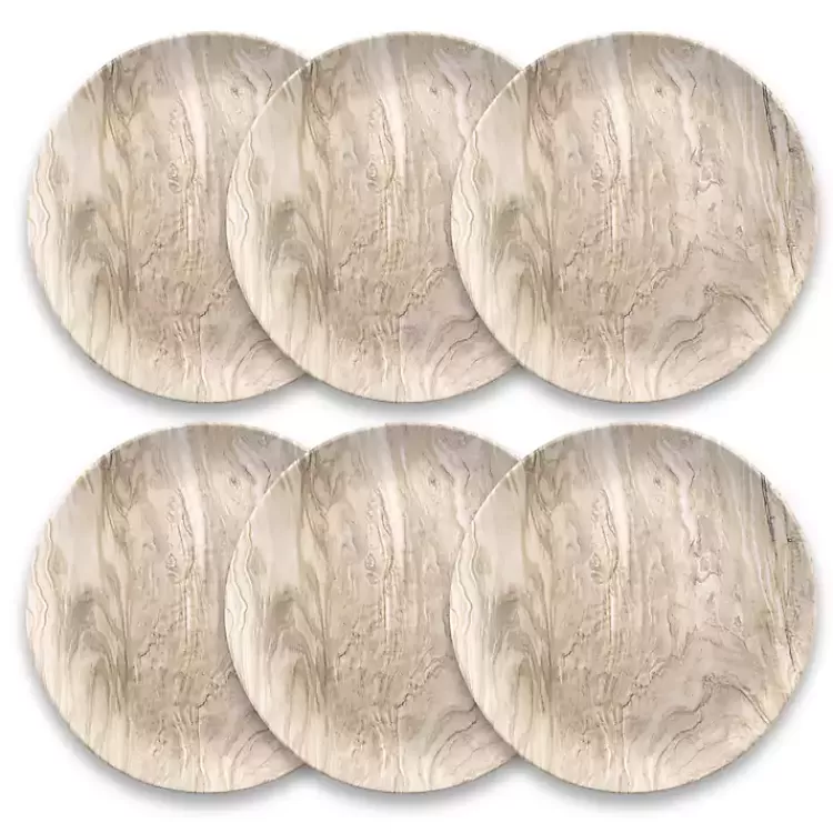 Faux Wood Melamine Dinner Plates, Set of 6>Kirklands Home Flash Sale