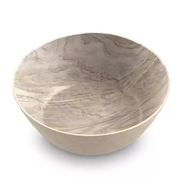 Faux Wood Melamine Low Bowls, Set of 6>Kirklands Home Flash Sale