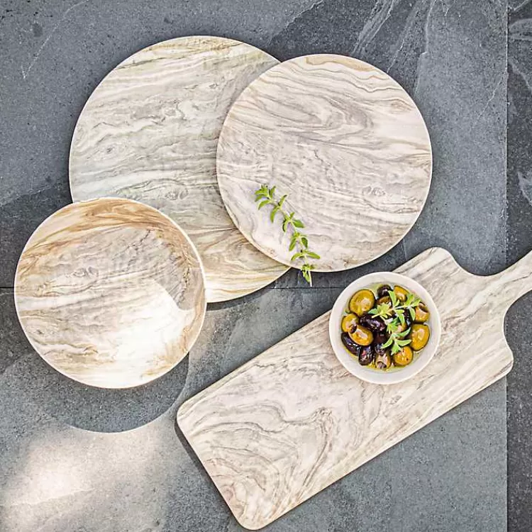 Faux Wood Melamine Serving Board>Kirklands Home Clearance