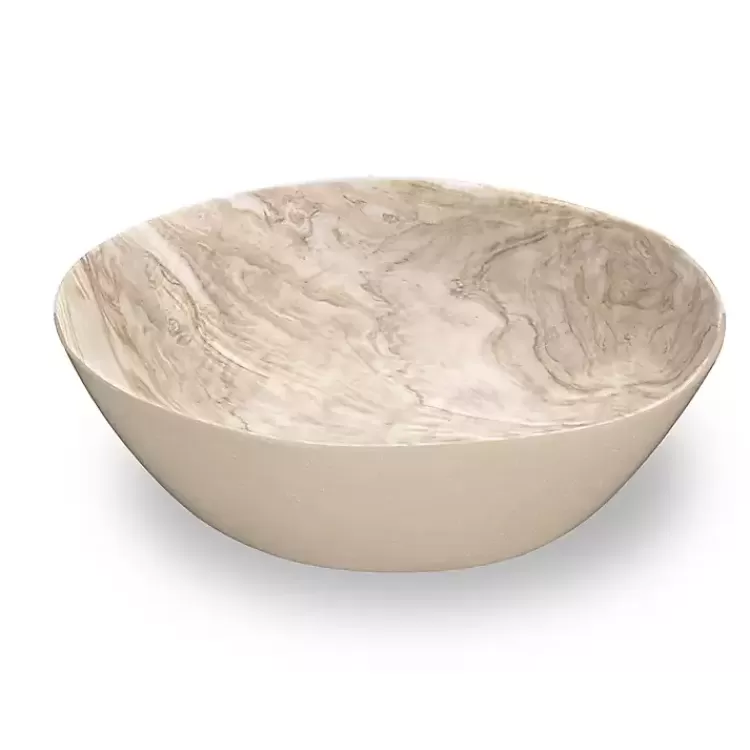 Faux Wood Melamine Serving Bowl>Kirklands Home Best Sale