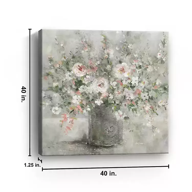 felicitous_floral_canvas_art_print_x_in_2.webp Felicitous Floral Canvas Art Print, 40X40 in.>Kirklands Home Flash Sale