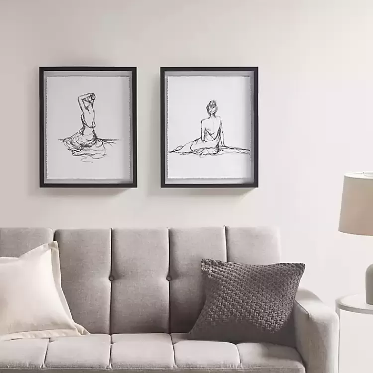 Feminine Figures Framed Art Prints, Set of 2>Kirklands Home Discount
