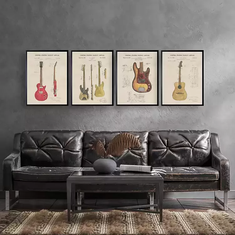 Fender Guitar Framed Art Print>Kirklands Home Clearance