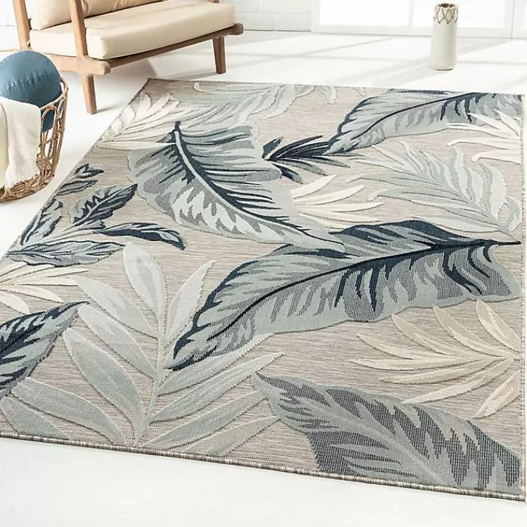 Ferns and Palms Indoor/Outdoor Area Rug, 5x7>Kirklands Home Best