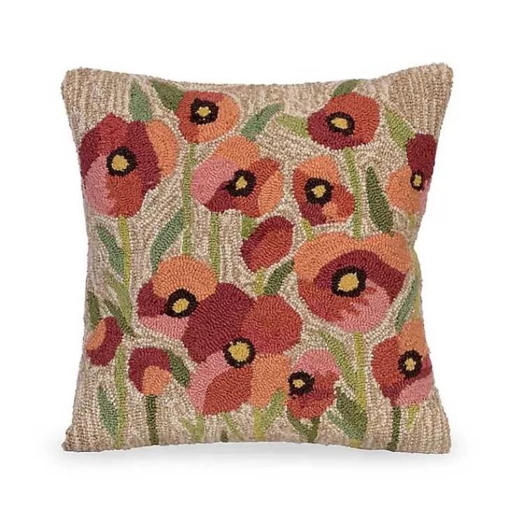 Field of Dreams Hand Hooked Outdoor Throw Pillow>Kirklands Home Best Sale