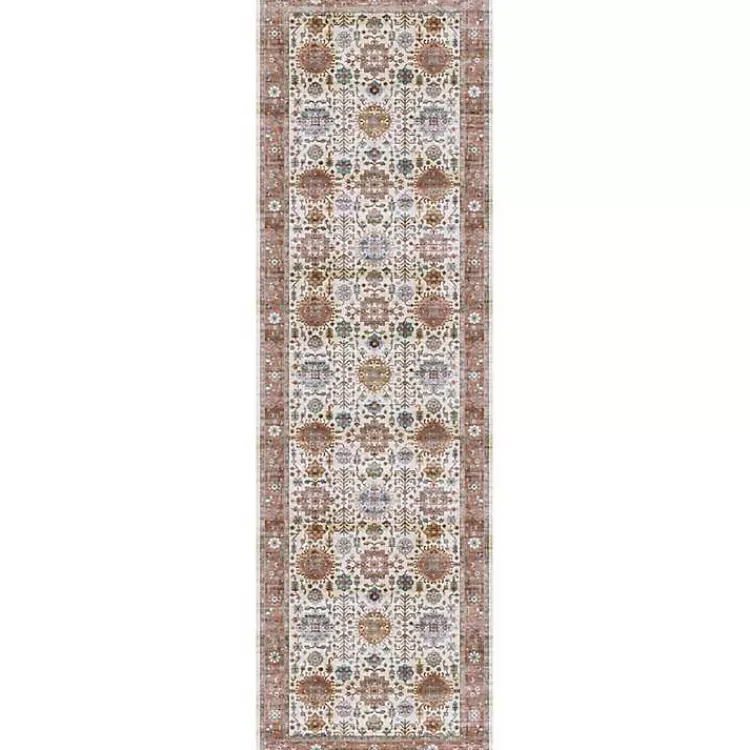 Fiona Vintage Bordered Runner, 2x7>Kirklands Home Sale