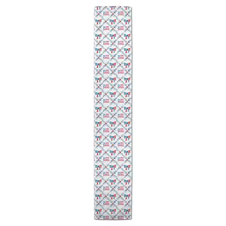 flags_and_bows_th_of_july_table_runner__in_2.webp Flags and Bows 4th of July Table Runner, 90 in.>Kirklands Home Outlet