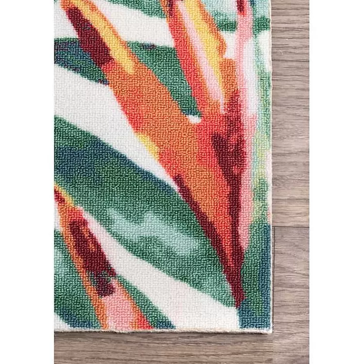 flamingo_leaf_indooroutdoor_area_rug_x_3.webp Flamingo Leaf Indoor/Outdoor Area Rug, 8x10>Kirklands Home Clearance