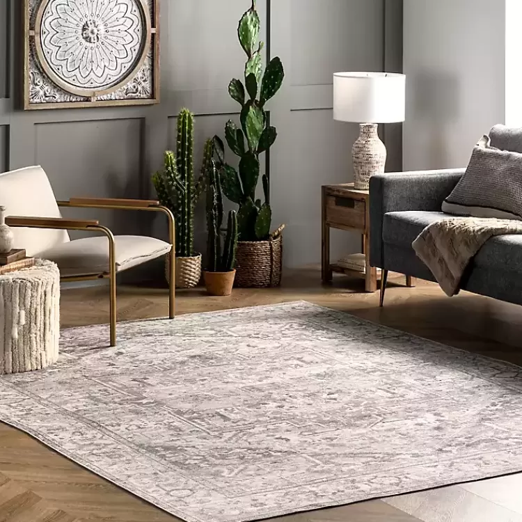 Flo Vintage Medallion Washable Area Rug, 6x9>Kirklands Home Cheap