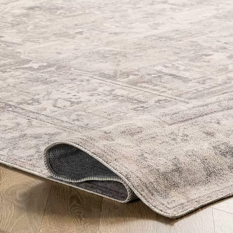 flo_gray_vintage_medallion_washable_area_rug_x_3.webp Flo Vintage Medallion Washable Area Rug, 6x9>Kirklands Home Cheap
