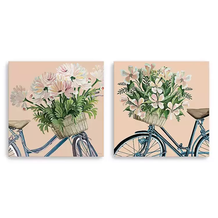 Floral Bikes Canvas Art Prints, Set of 2>Kirklands Home Flash Sale