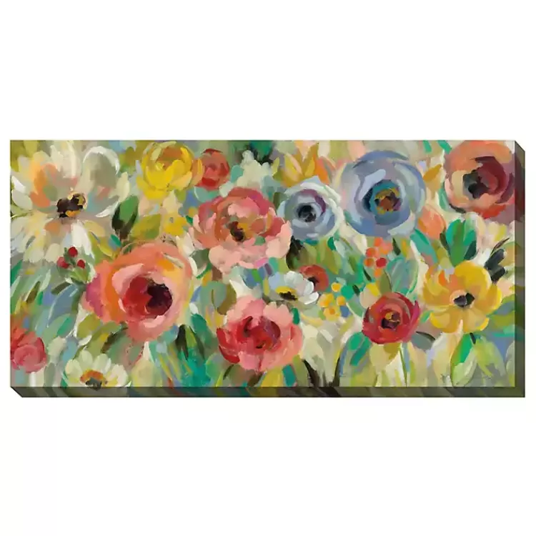 Floral Charades Outdoor Canvas Art Print>Kirklands Home Discount