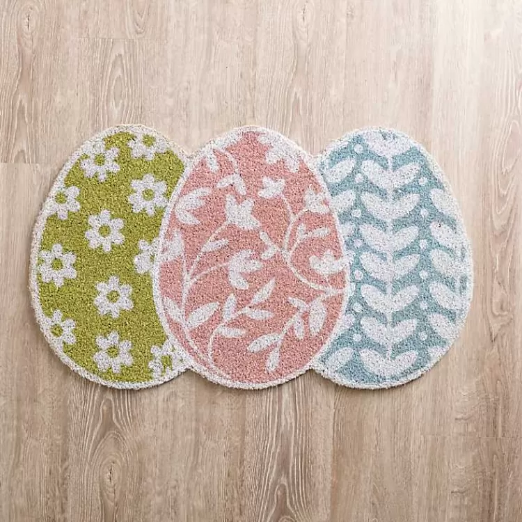 Floral Eggs Coir Doormat>Kirklands Home Store
