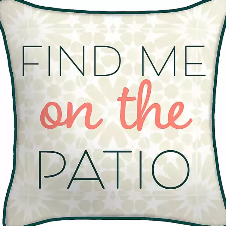 Floral Find Me on the Patio Outdoor Pillow>Kirklands Home Fashion