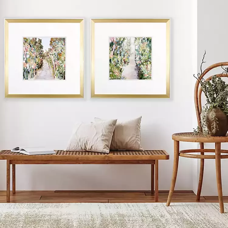 Floral Garden Path Framed Art Prints, Set of>Kirklands Home Sale