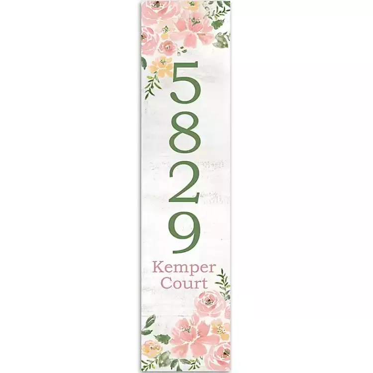 Floral Home Address Personalized Porch Board>Kirklands Home Hot