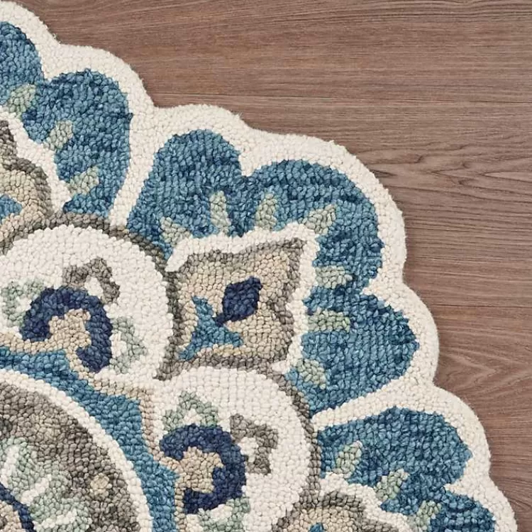 floral_round_edged_area_rug__ft_6.webp Floral Round Edged Area Rug, 6 ft.>Kirklands Home Cheap