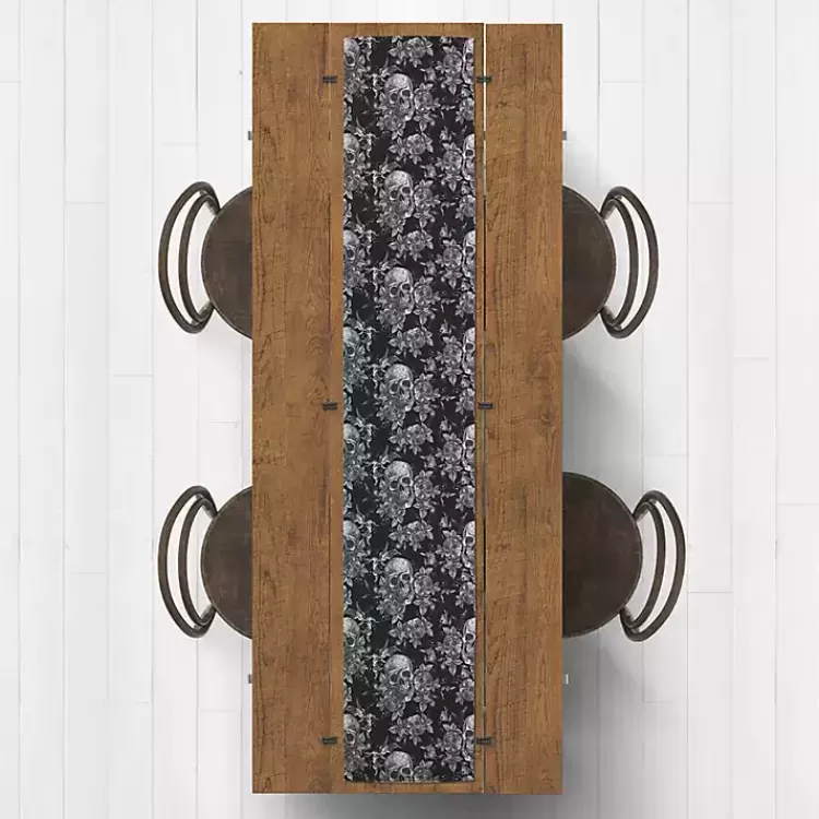 Floral Skulls Halloween Table Runner>Kirklands Home Discount