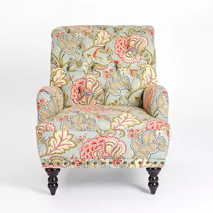 Floral Tufted Rebecca Accent Chair>Kirklands Home Online