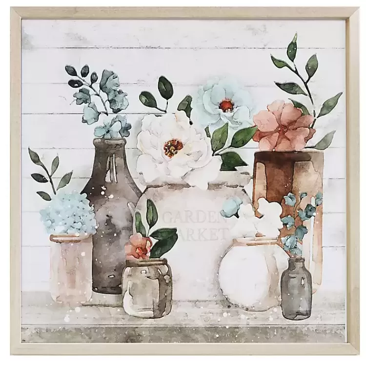 Floral Vase Table Framed Art Print>Kirklands Home Store
