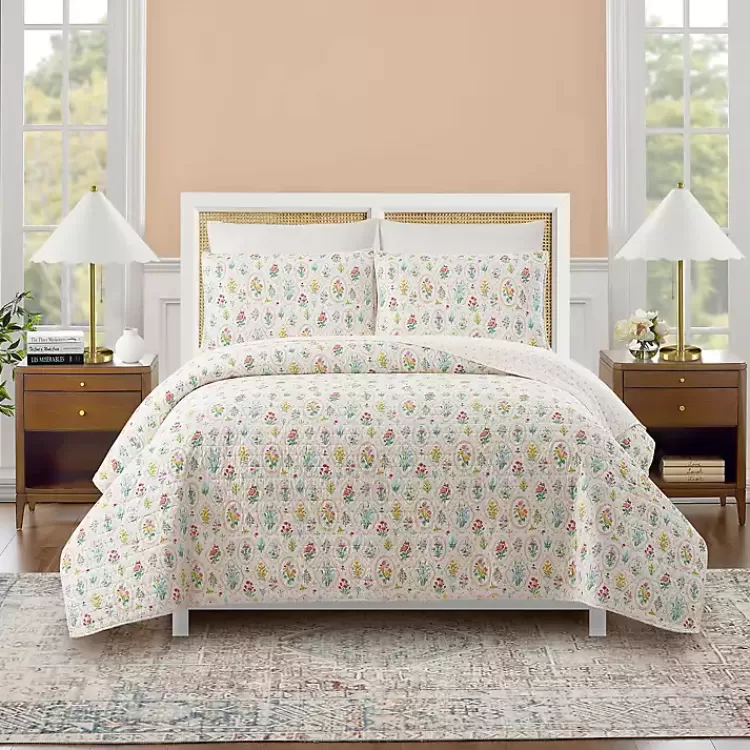 Floral Wallpaper 3-pc. King Quilt Set>Kirklands Home Shop