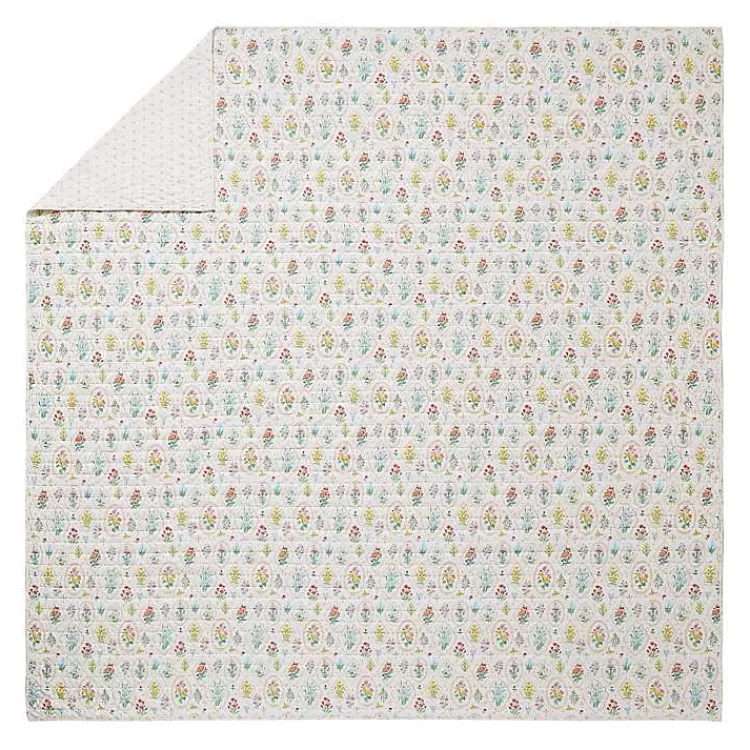 floral_wallpaper_pc_king_quilt_set_4.webp Floral Wallpaper 3-pc. King Quilt Set>Kirklands Home Shop