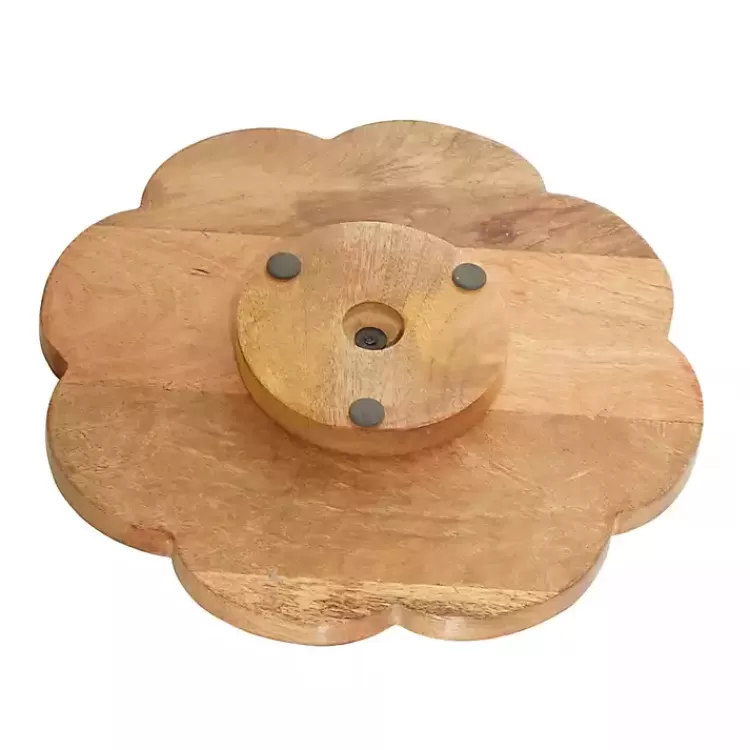 floral_wood_lazy_susan_cake_stand_2.webp Floral Wood Lazy Susan Cake Stand>Kirklands Home Outlet