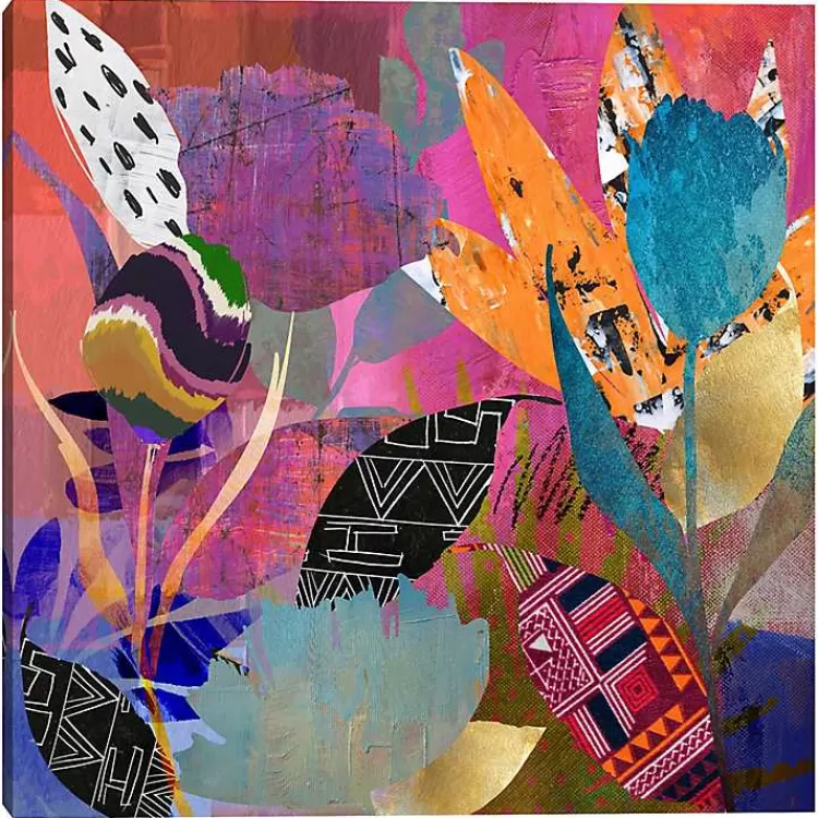 Flower Power Canvas Art Print, 35x35 in.>Kirklands Home Online