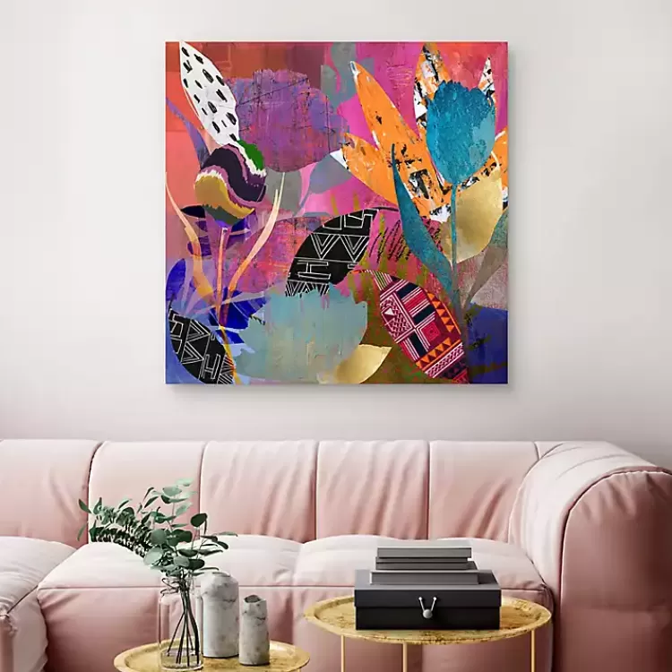 Flower Power Canvas Art Print, 35x35 in.>Kirklands Home Online