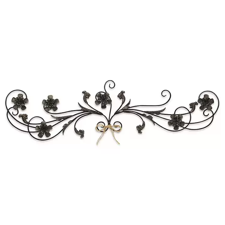 Flower Scroll Metal Wall Plaque>Kirklands Home Cheap