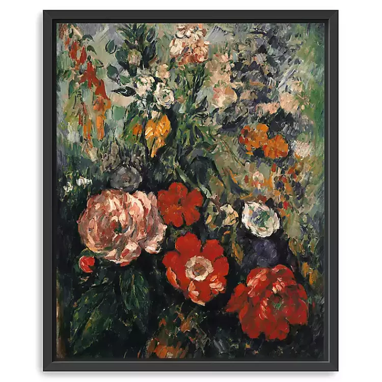 Flowers Paul Cezanne Framed Canvas Art Print>Kirklands Home Online